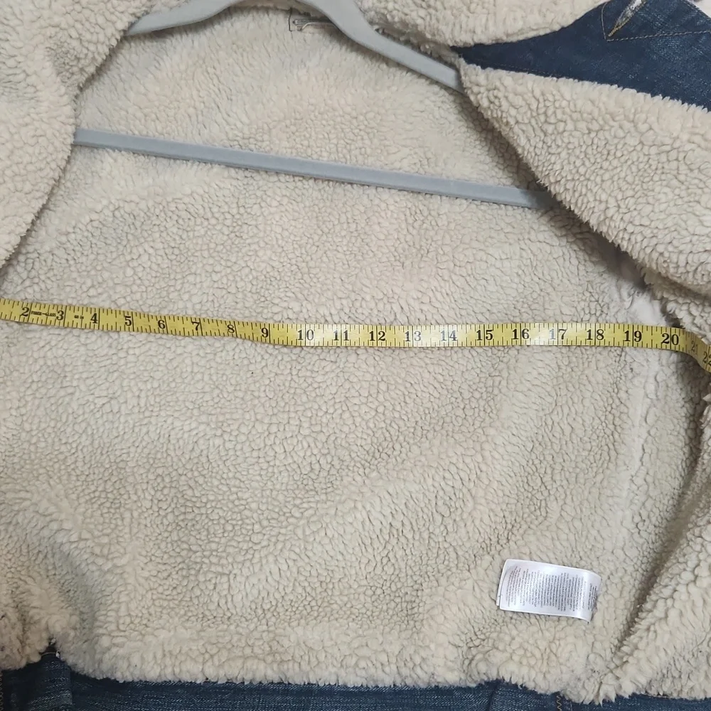Polo Ralph Lauren Denim Sherpa Lined Trucker Jacket Size Small - Picture 13 of 15